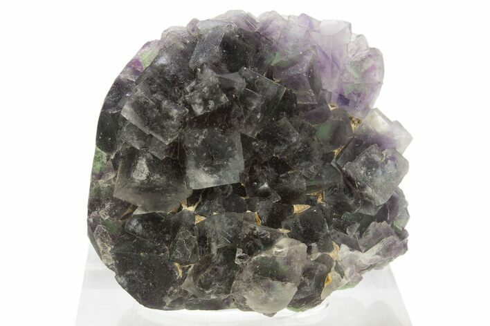 Purple and Green Fluorite Crystal Cluster - Namibia #332628